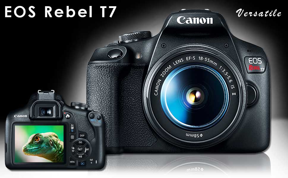 Canon EOS Rebel T7 DSLR Camera with 18-55mm DC III Lens, Camera, and Graduated Color Filter Kit
