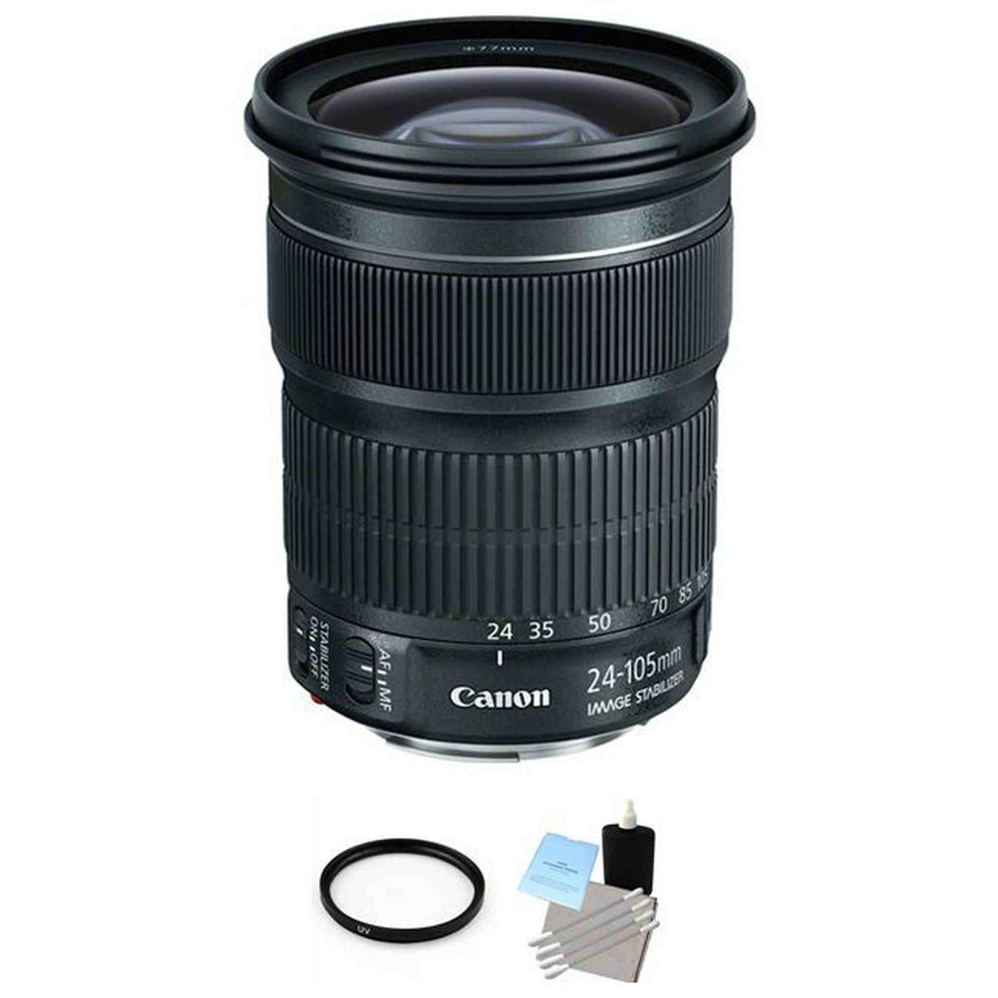 Canon EF 24-105mm f/3.5-5.6 IS STM Lens + UV Filter & Cleaning Kit Canon