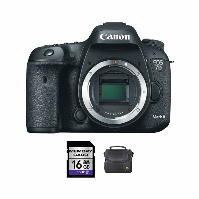 Canon EOS 7D Mark II DSLR Camera + 16GB & Case Bundle