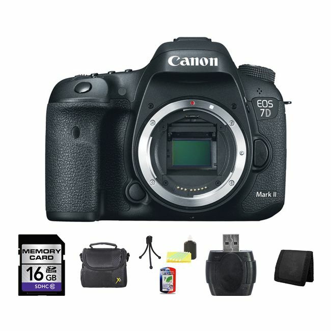 Canon EOS 7D Mark II DSLR Camera 16GB Bundle