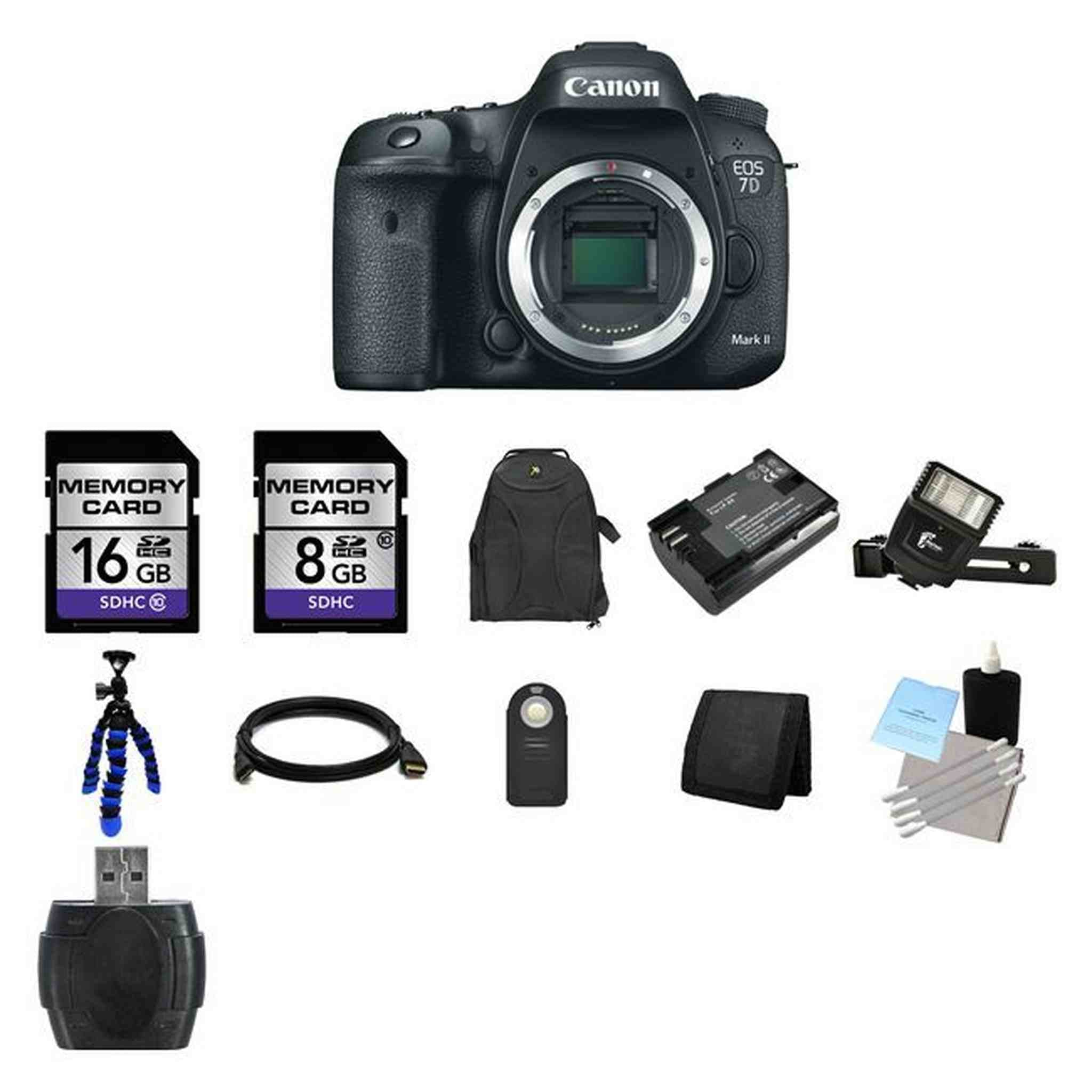 Canon EOS 7D Mark II DSLR Camera 24GB Full Kit Canon