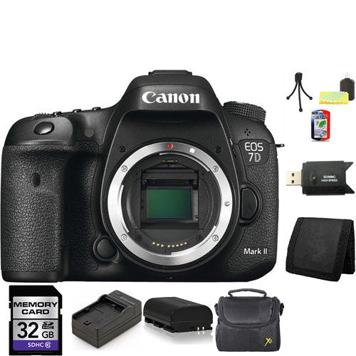 Canon EOS 7D Mark II DSLR Camera (Body Only) 32GB Bundle