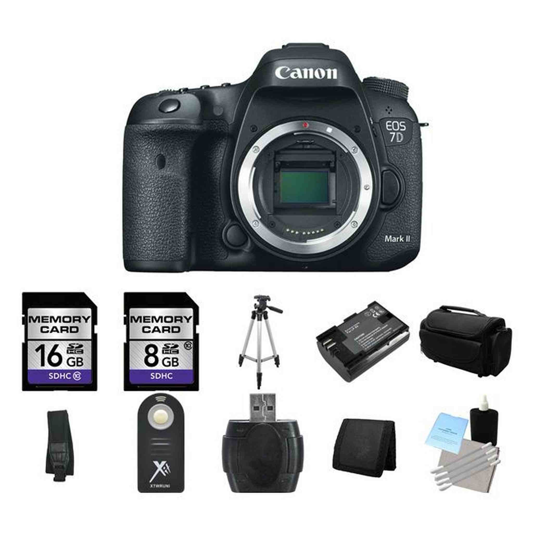Canon EOS 7D Mark II DSLR Camera 24GB Full Kit Canon