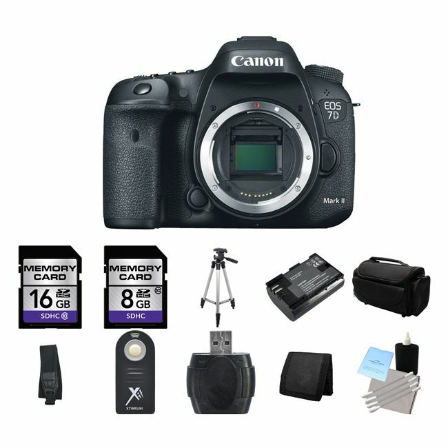 Canon EOS 7D Mark II DSLR Camera 24GB Full Kit