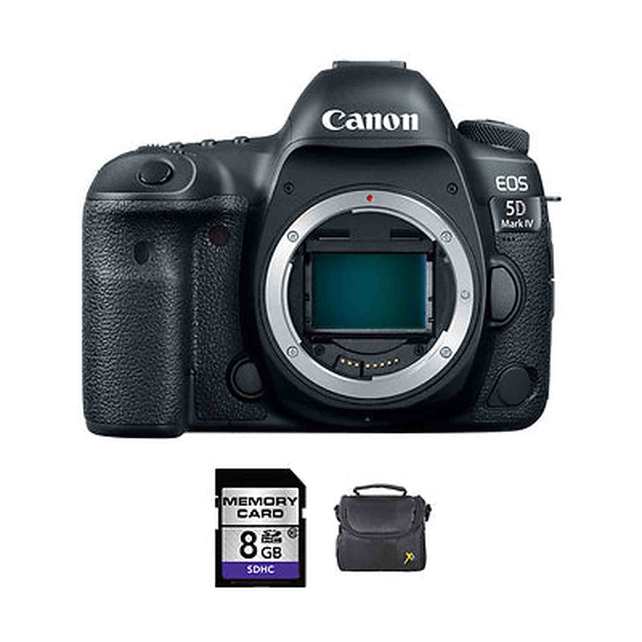 Canon EOS 5D Mark IV DSLR Camera + 8GB Memory Card & Case Canon