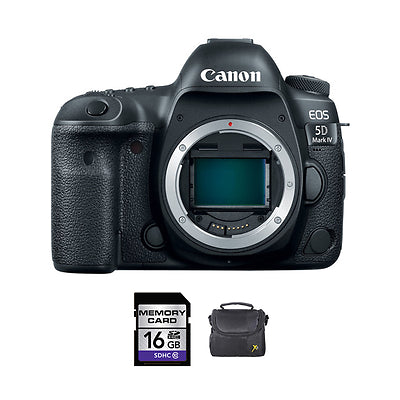 Canon EOS 5D Mark IV DSLR Camera + 16GB Memory Card + Soft Case Bundle