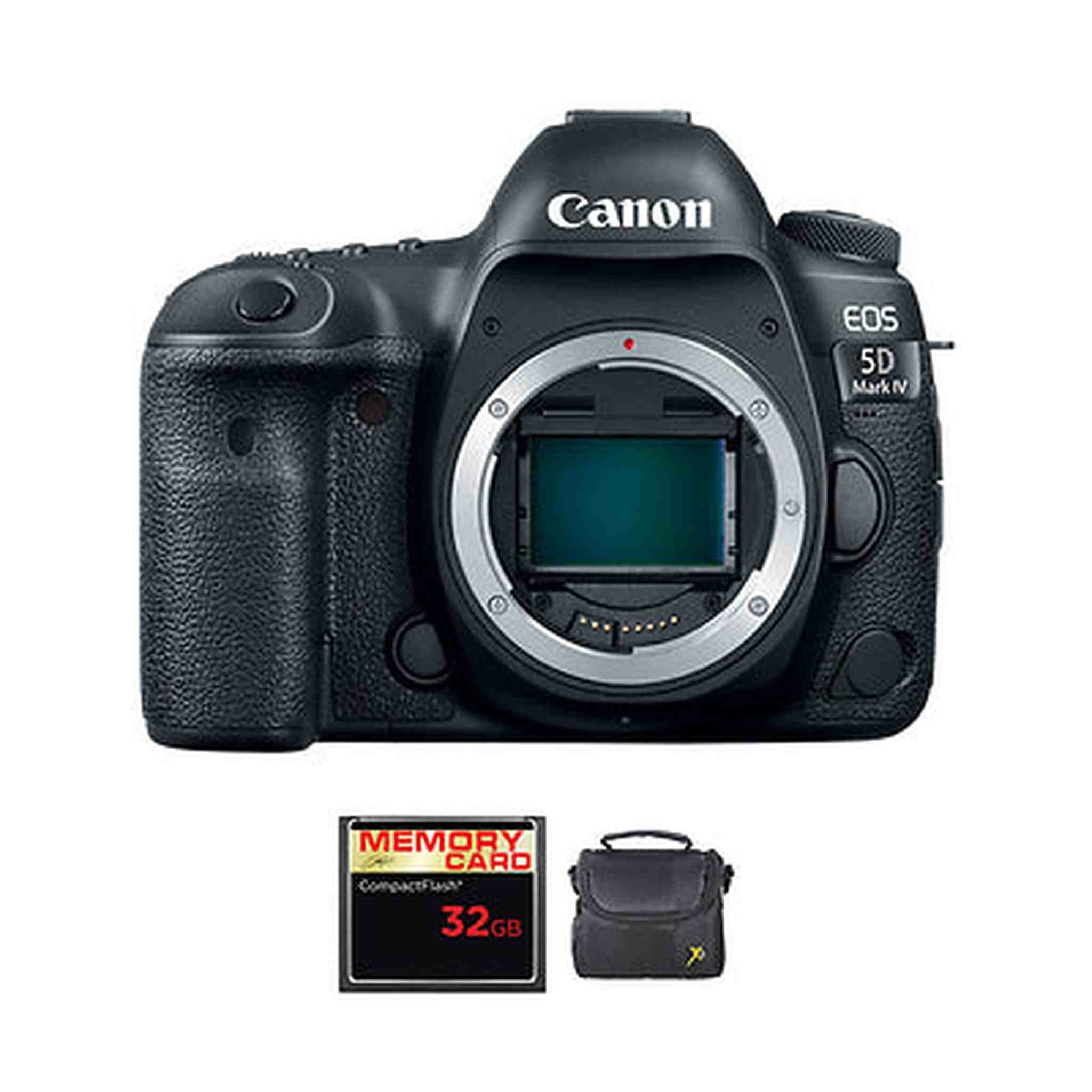 Canon EOS 5D Mark IV DSLR Camera + 32GB Flash + Soft Case Canon