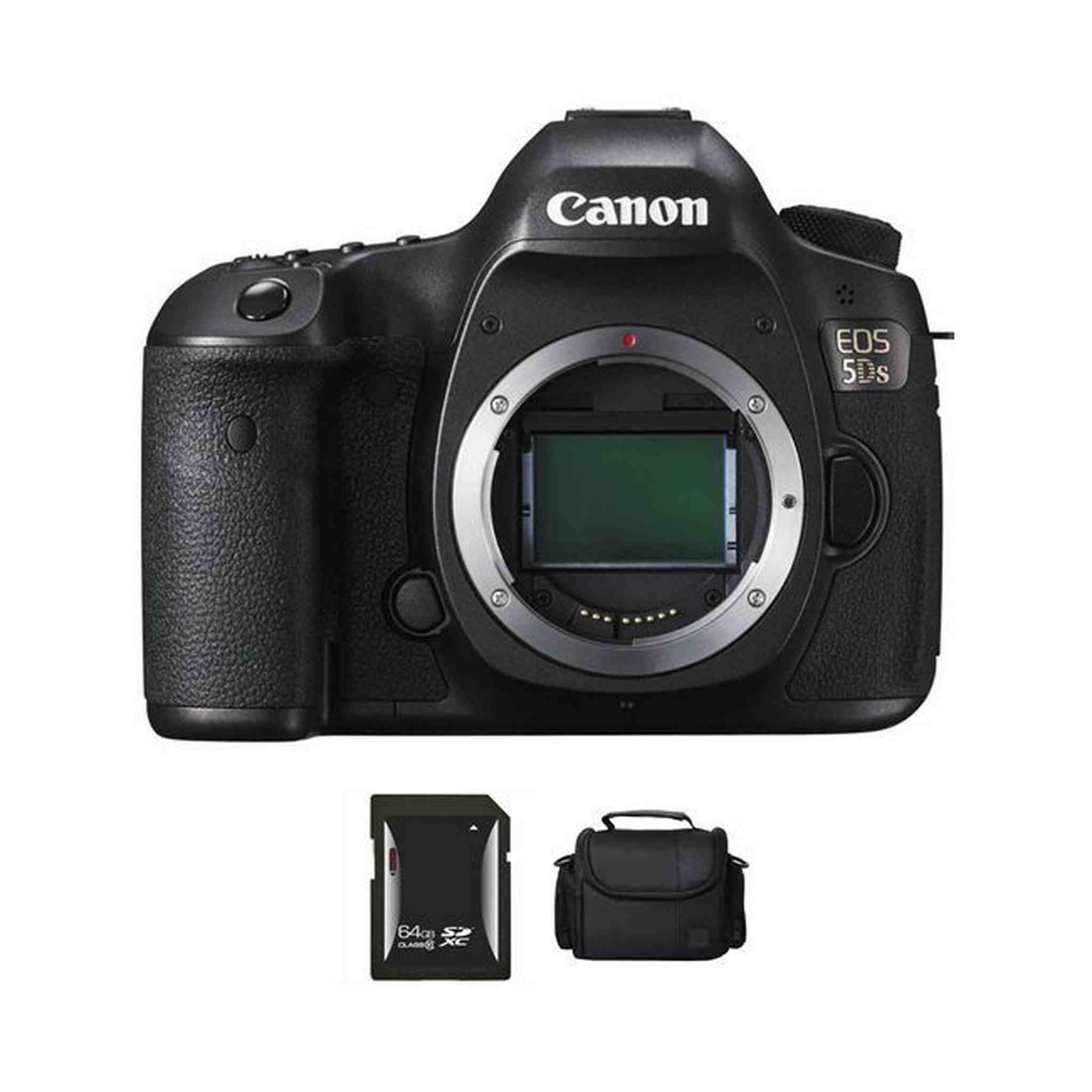 Canon EOS 5DS DSLR Camera + 64GB & Case Bundle