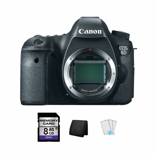 Canon EOS 6D DSLR Camera + 8GB, Memory Card Wallet & Screen Protectors