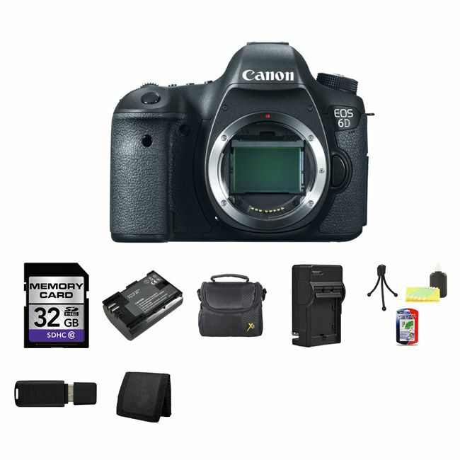 Canon EOS 6D Digital SLR Camera 32GB Package