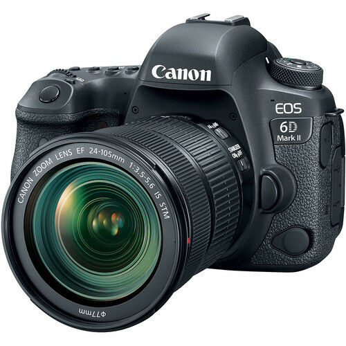 Canon EOS 6D Mark II DSLR Camera with 24-105mm + 2 Batteries, 8GB & More