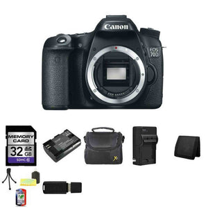 Canon EOS 70D 20.2 MP Digital Camera Body Only 32GB Package Canon