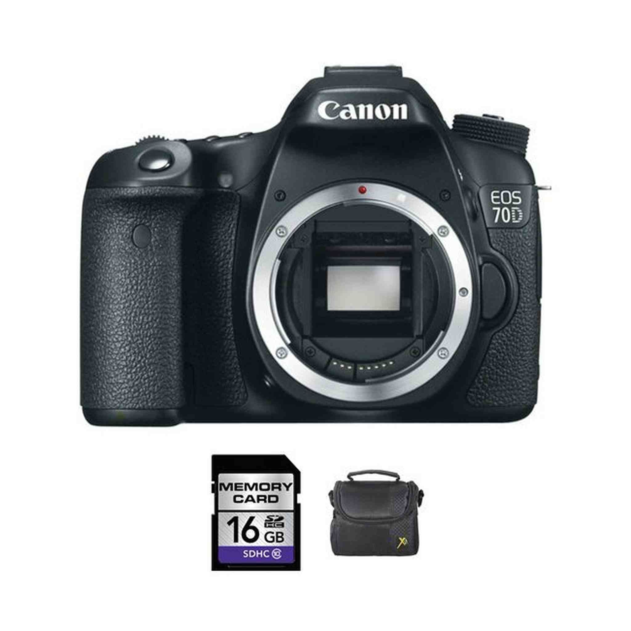 Canon EOS 70D DSLR Camera + 16GB & Case Canon