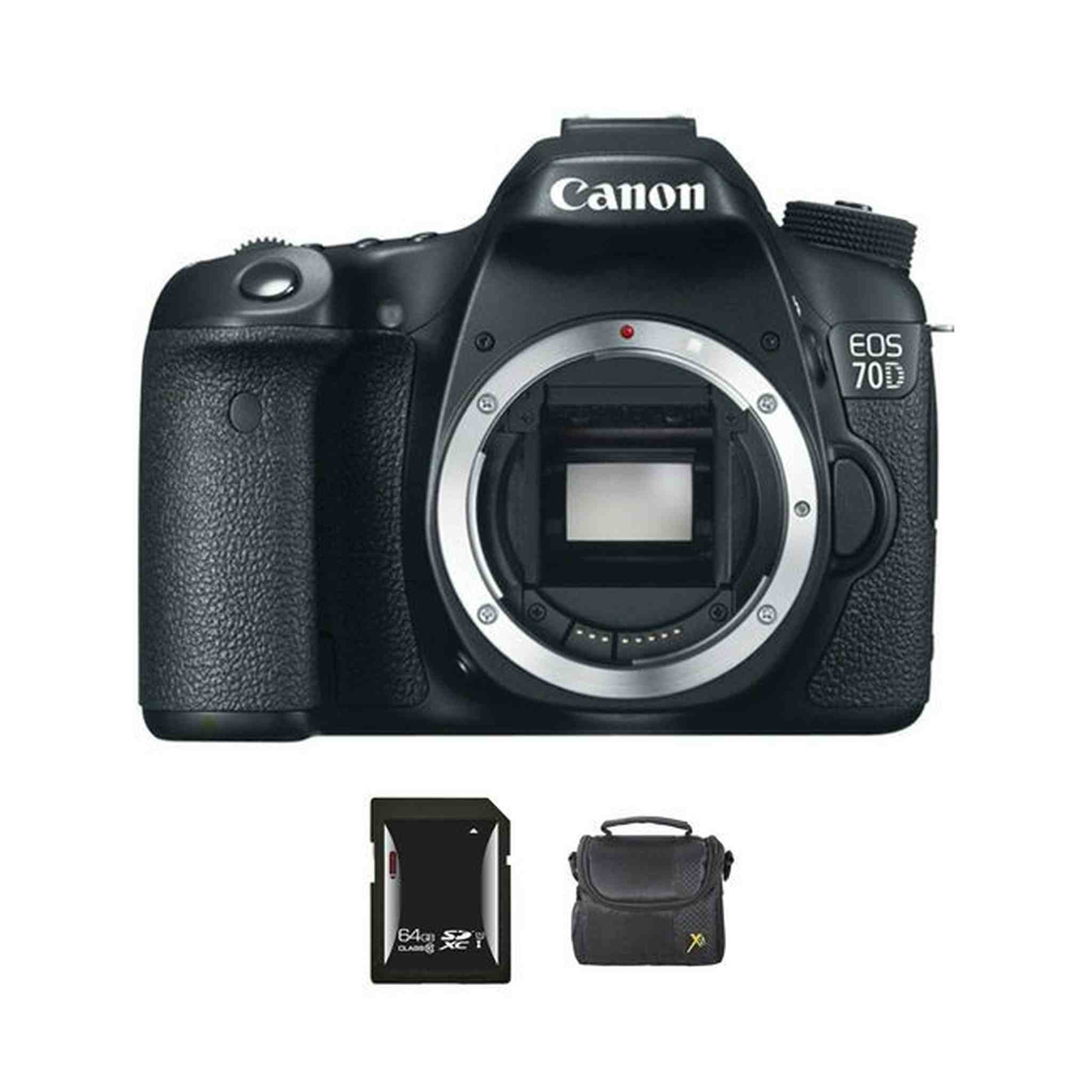 Canon EOS 70D DSLR Camera + 64GB & Case Canon