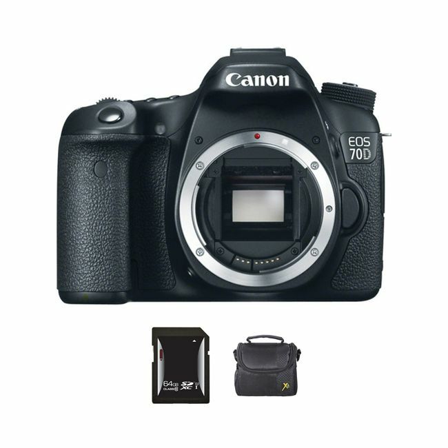 Canon EOS 70D DSLR Camera + 64GB & Case