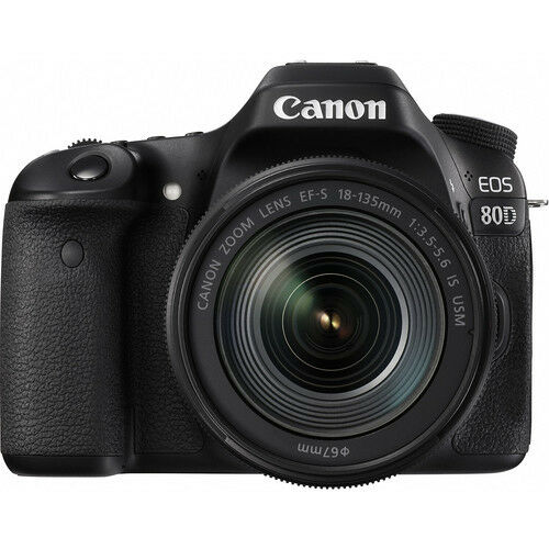 Canon EOS 80D Digital SLR Camera with 18-135mm Lens 32GB Full Kit