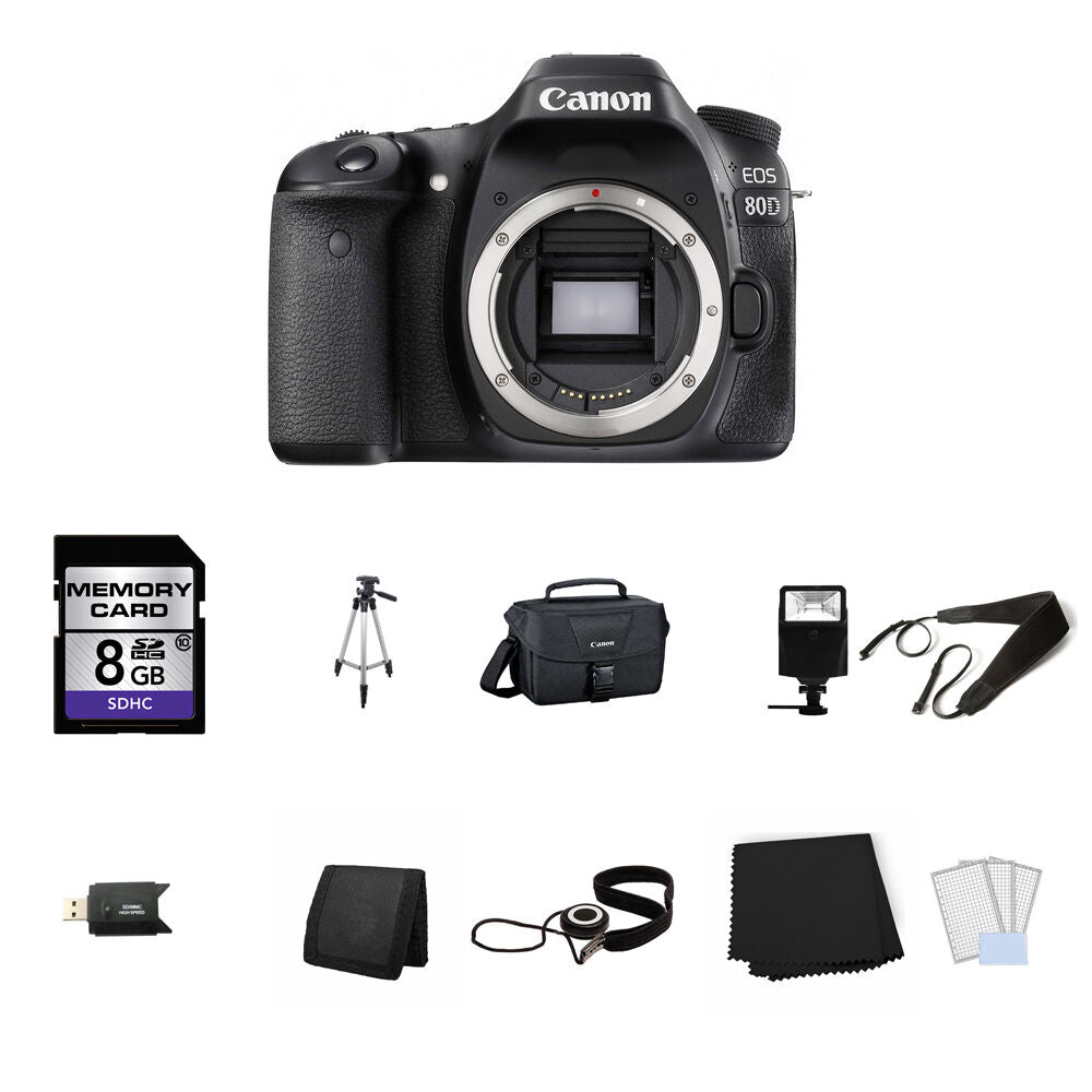 Canon EOS 80D DSLR Camera Body Only 8GB Full Kit