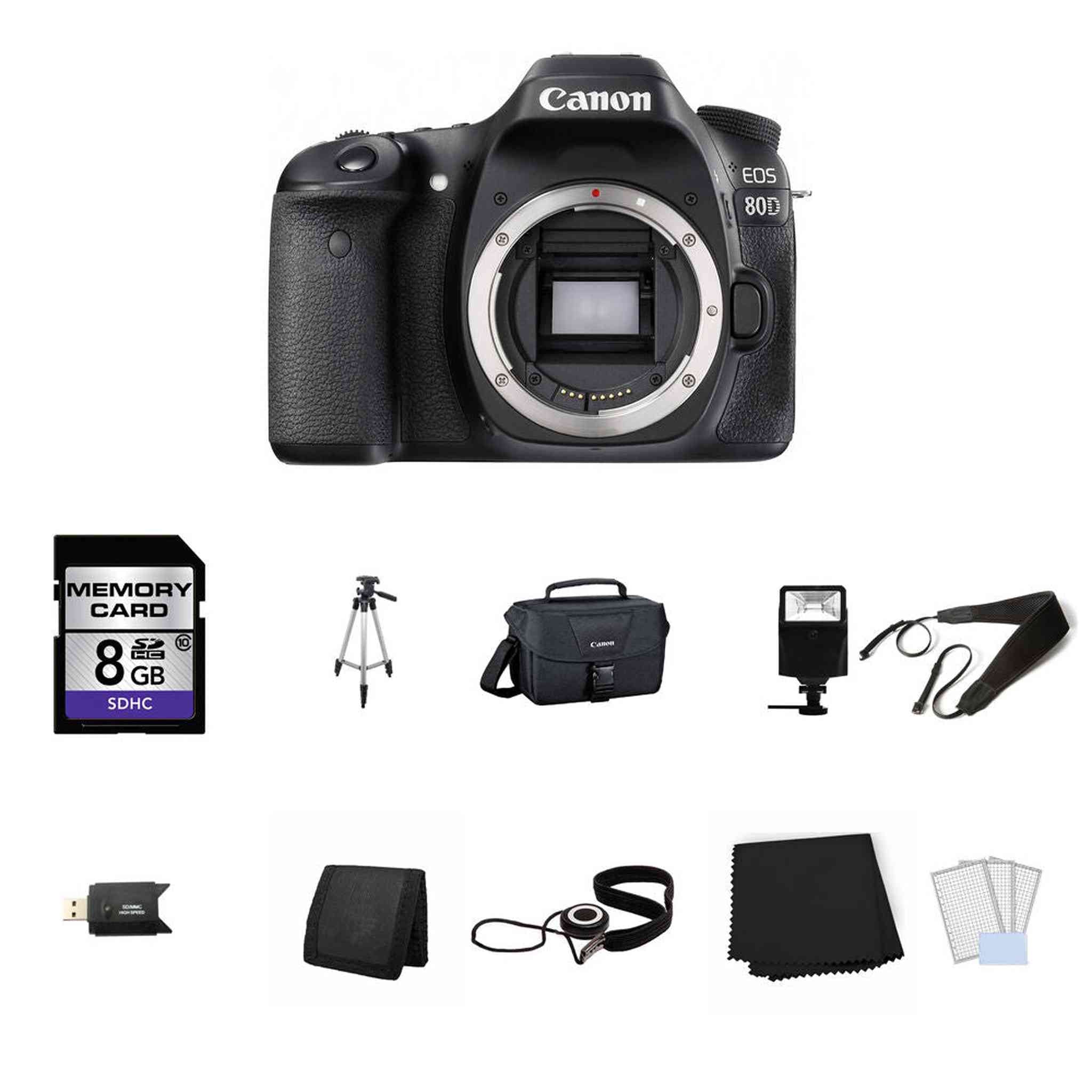 Canon EOS 80D DSLR Camera Body Only 8GB Full Kit Canon