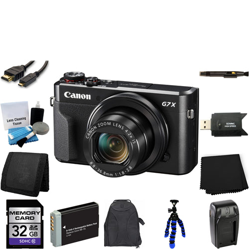 Canon PowerShot G7 X Mark II Digital Camera 32GB Starter Bundle