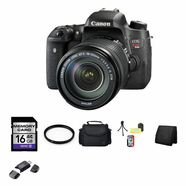 BRAND NEW Canon EOS Rebel T6sDSLR Camera w/18-135mm 0020C003 16GB Bundle