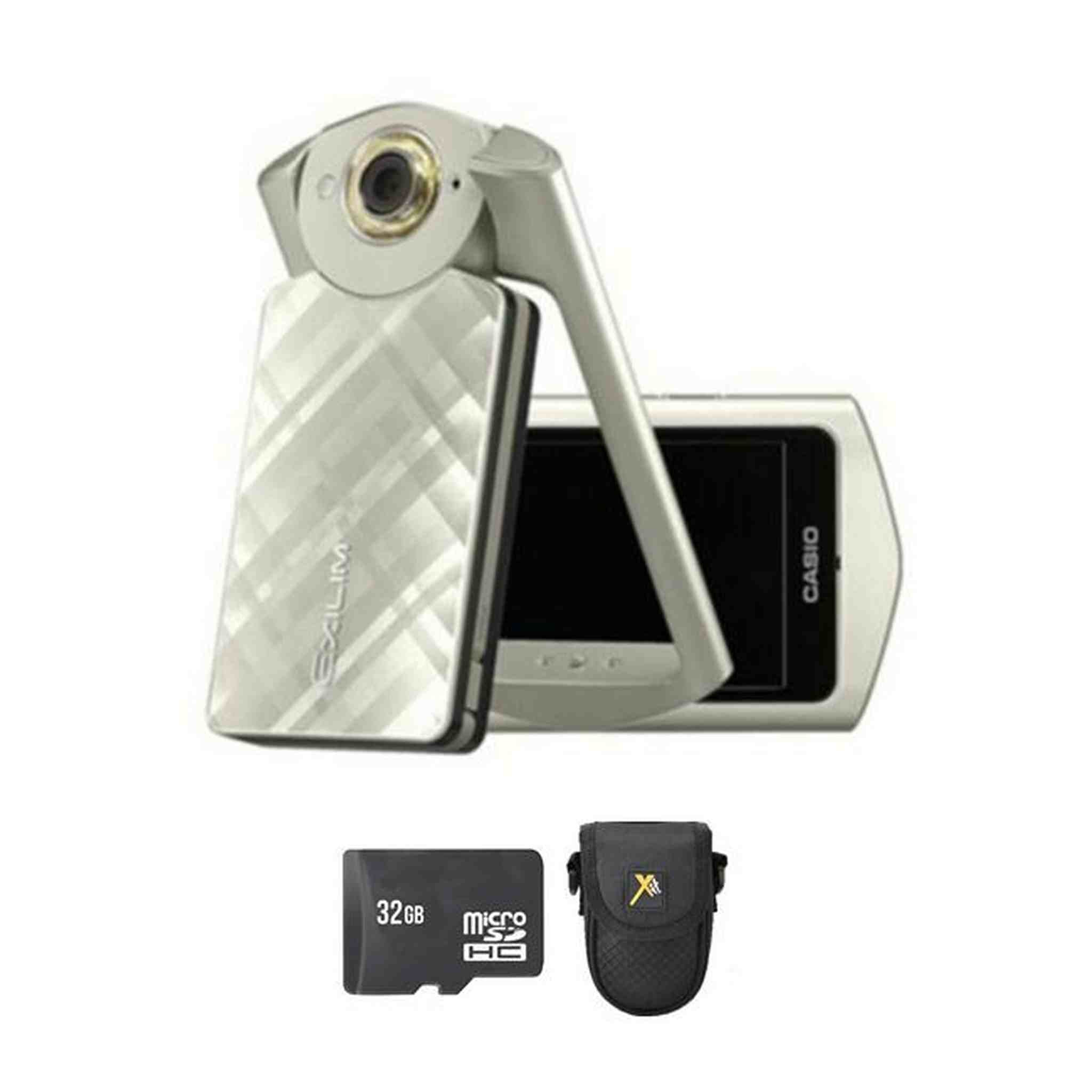 Casio Exilim EX-TR50 Digital Camera - Gold + 32GB & Case Casio