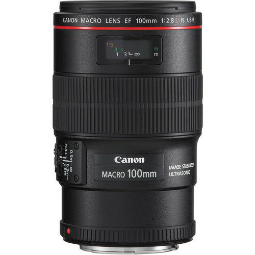 Canon EF 100 mm F/2.8 L IS USM Lens + UV Filter & Cleaning Kit Base Bundle