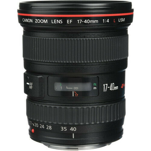 Canon EF 17-40mm f/4L USM Lens w/77mm UV Filter Bundle