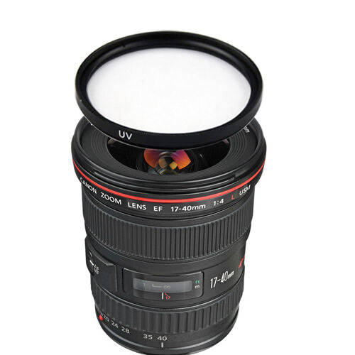 Canon EF 17-40mm f/4L USM Lens w/77mm UV Filter Bundle