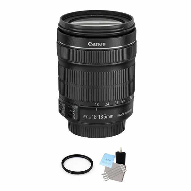 Canon EF-S 18-135mm f/3.5-5.6 IS STM Lens + UV Filter & Cleaning Kit Bundle