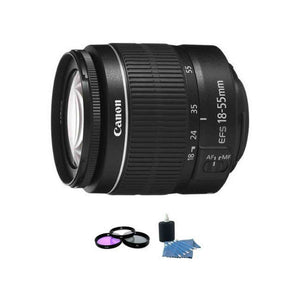 Canon EF-S 18-55mm f/3.5-5.6 III Lens + UV Kit & Cleaning Kit