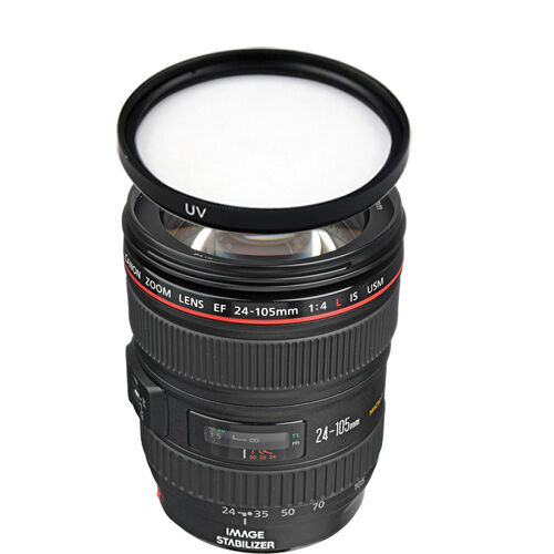 Canon EF 24-105mm f/4L IS USM Autofocus Lens w/77mm UV Filter Bundle