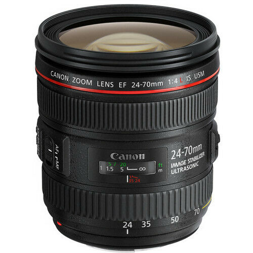 Canon EF 24-70mm F/4.0 USM L IS Lens + UV Filter & Cleaning Kit