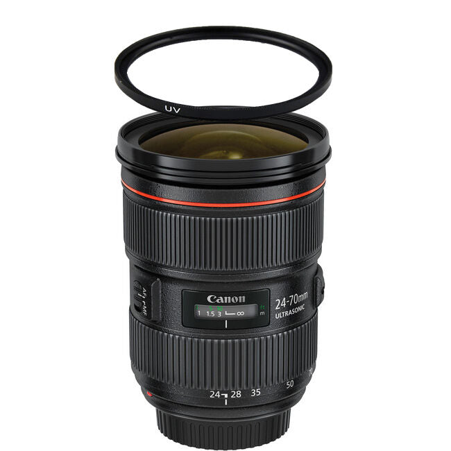 Canon EF 24-70mm f/2.8L II USM Zoom Lens w/82mm UV Filter Bundle