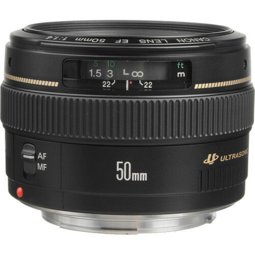 Canon EF 50mm f/1.4 USM Autofocus Lens Bundle