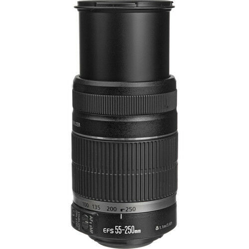 Canon EF-S 55-250mm f/4-5.6 IS II Lens + UV Kit + Lens Cleaning Kit