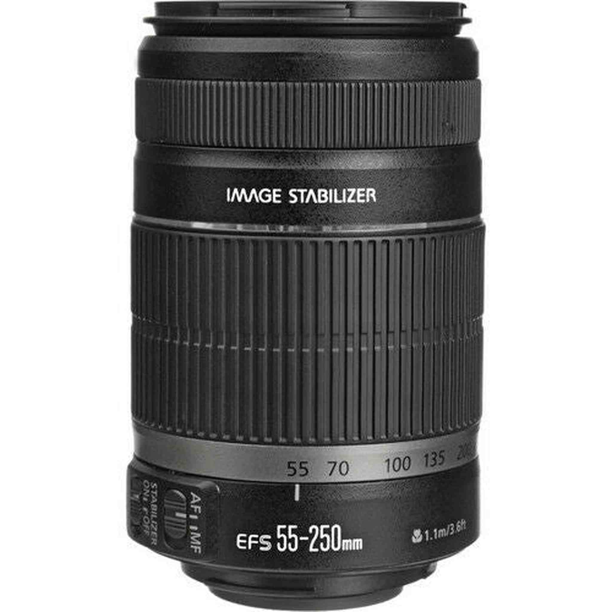 Canon EF-S 55-250mm f/4-5.6 IS II Lens + UV Kit + Lens Cleaning Kit