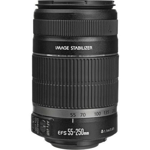 Canon EF-S 55-250mm f/4-5.6 IS II Lens w/58mm UV Filter