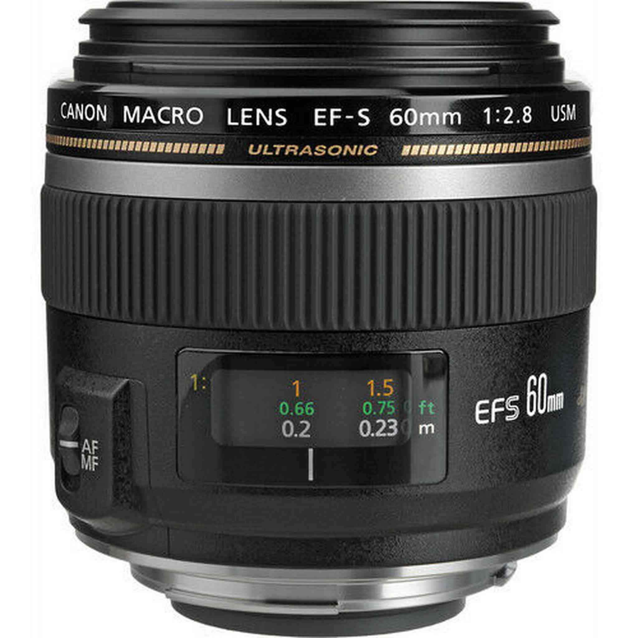 Canon EF-S 60 mm F/2.8 USM Lens + UV Filter & Cleaning Kit