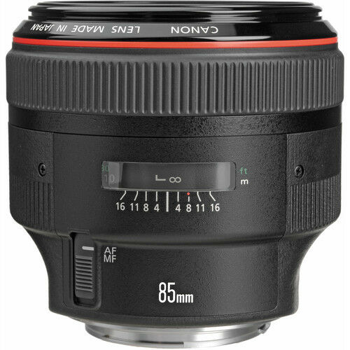 Canon EF 85mm f/1.2L II USM Lens w/72mm UV Filter Bundle