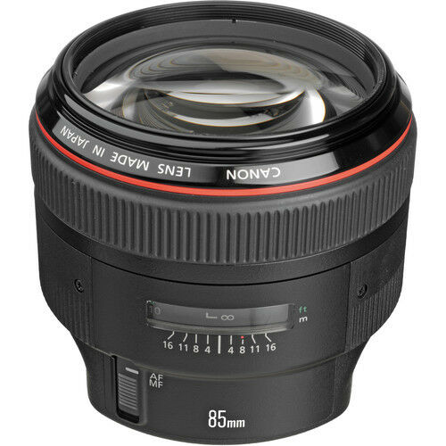 Canon EF 85mm f/1.2L II USM Lens w/UV Filter & Lens Cap Keeper Bundle