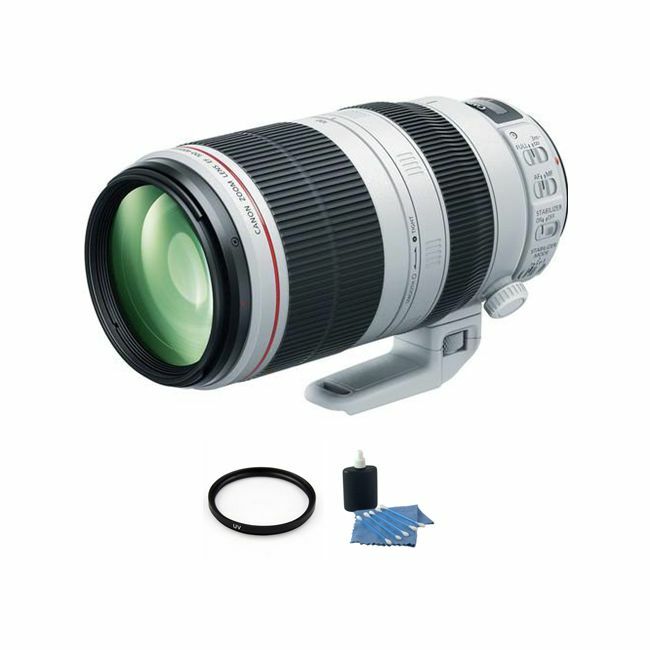 Canon EF 100-400mm f/4.5-5.6L IS II USM Lens + UV Filter & Cleaning Kit Bundle