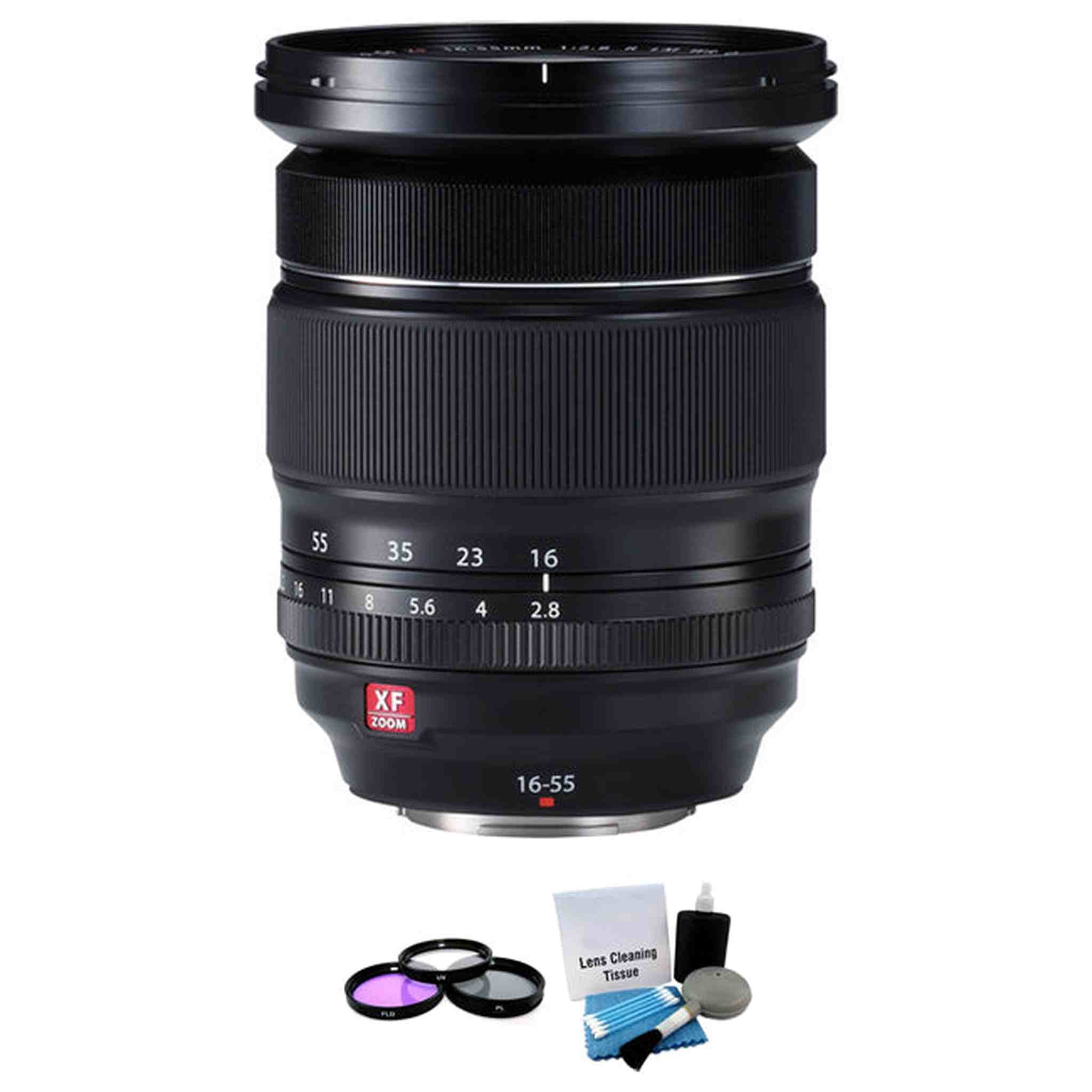 Fujifilm XF 16-55mm f/2.8 R LM WR Lens + UV Filter Kit & Cleaning Kit Fujifilm