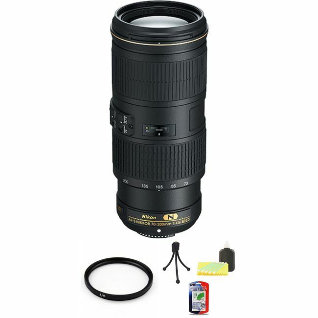 Nikon Nikkor AF-S 70-200mm F/4 VR Lens + UV Filter & Cleaning Kit