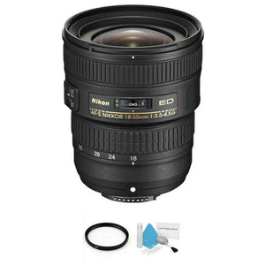 Nikon AF-S NIKKOR 18-35mm f/3.5-4.5G ED Lens + UV Filter & Cleaning Kit Bundle Nikon