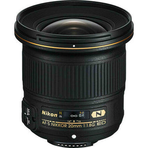 Nikon AF-S NIKKOR 20mm f/1.8G ED Lens + UV Kit & Cleaning Kit