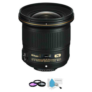Nikon AF-S NIKKOR 20mm f/1.8G ED Lens + UV Kit & Cleaning Kit