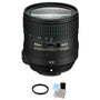 Nikon AF-S NIKKOR 24-85mm f/3.5-4.5G ED VR Lens + UV Filter & Cleaning Kit Base Bundle