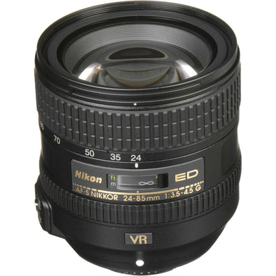 Nikon AF-S NIKKOR 24-85mm f/3.5-4.5G ED VR Lens w/72mm UV Filter Pro Bundle