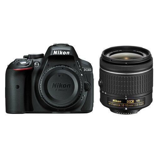 Nikon D5300 Digital SLR Camera w/18-55mm Lens + 2 Batteries, 32GB & More