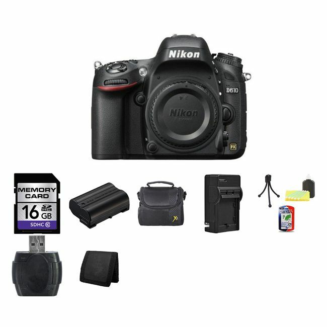 Nikon D610 Digital SLR Camera (Body) 16GB Package